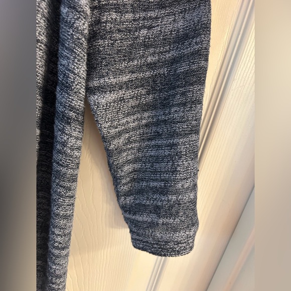 J.Jill Purejill Women’s Blue Striped Open Knit Linen Cardigan Sweater Sz PM - Picture 4 of 8